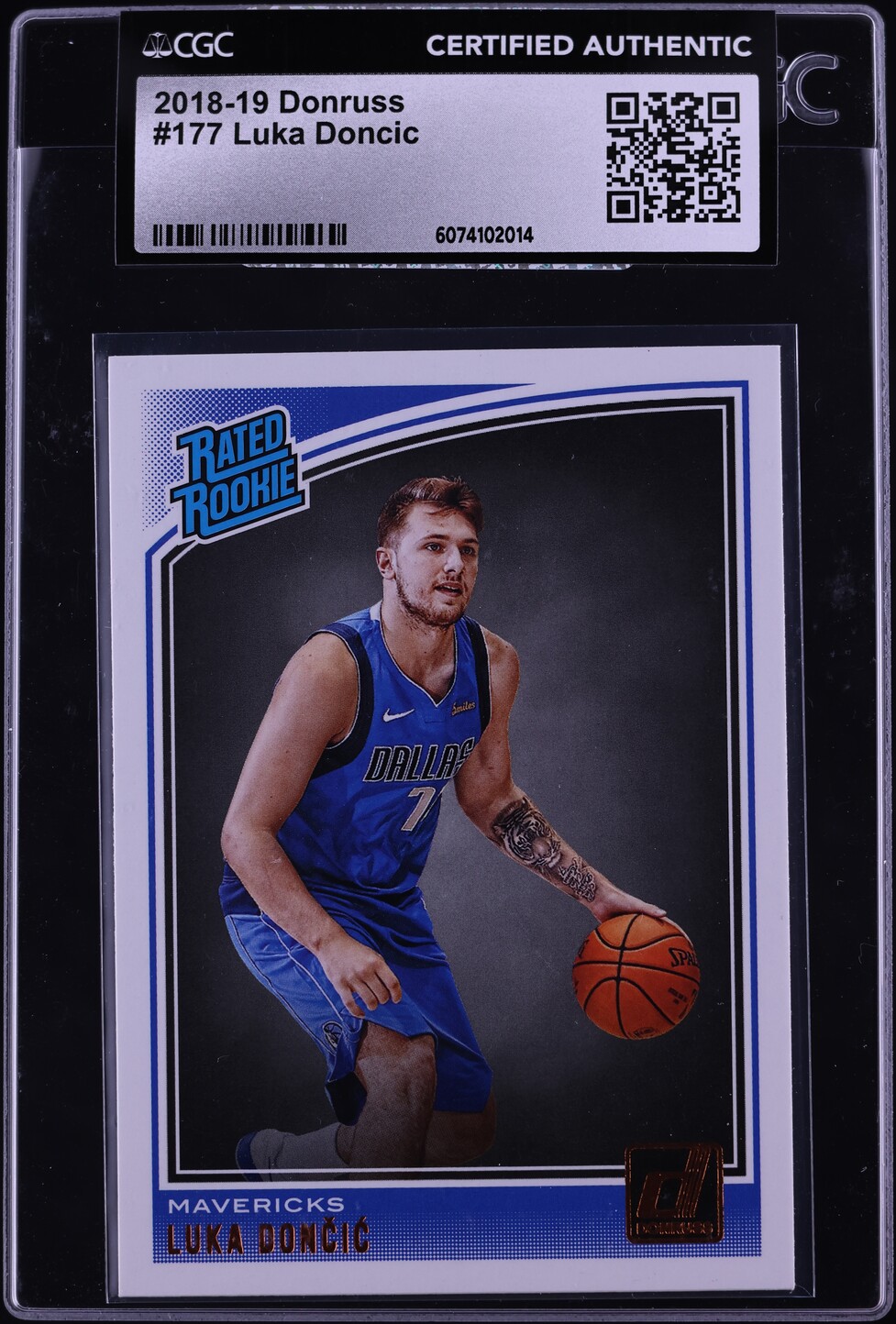 2018 Donruss Basketball Luka Doncic ROOKIE #177 CGC AUTH
