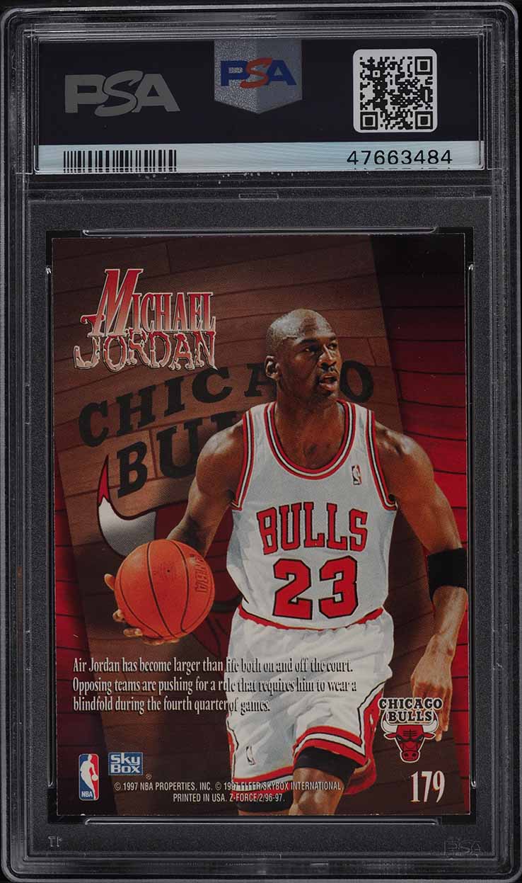 1996 Skybox Z-Force Michael Jordan #179 PSA 9 MINT