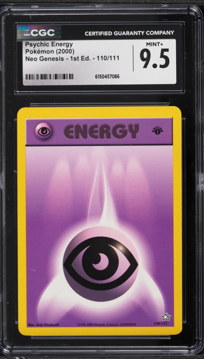 2000 Pokemon Neo Genesis 1st Edition Psychic Energy #110 CGC 9.5 MINT+