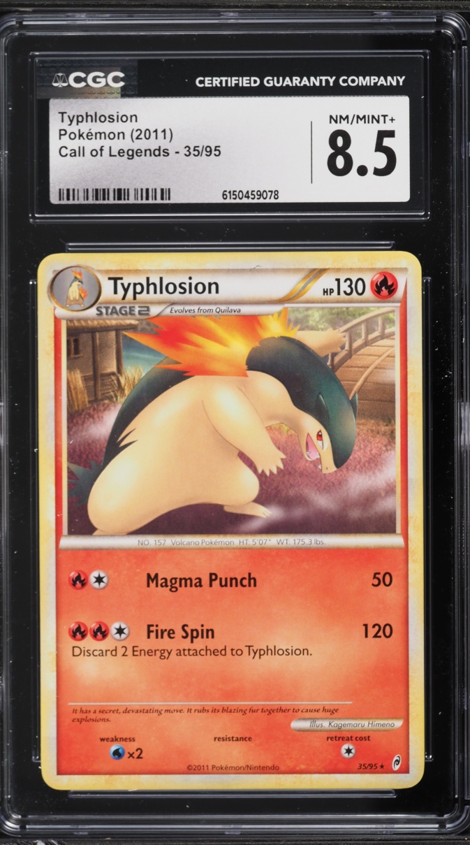2011 Pokemon Call Of Legends Typhlosion #35 CGC 8.5 NM-MT+