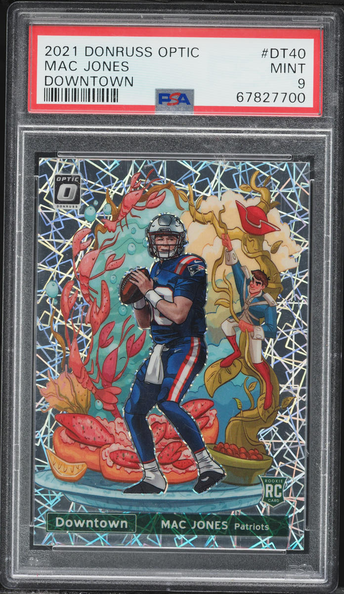 2021 Donruss Optic Downtown Mac Jones ROOKIE #DT-40 PSA 9 MINT