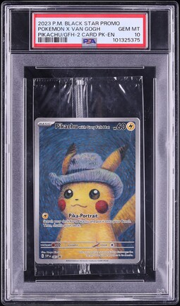 2023 Pokemon SV Black Star Promo Van Gogh Pikachu With Grey