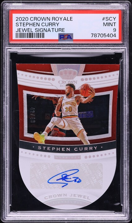 2020 Crown e ステフィンカリー Asia Red PSA9 2020 Crown Royale Jewel Stephen Curry AUTO /49 #CJ-SCY PSA 9