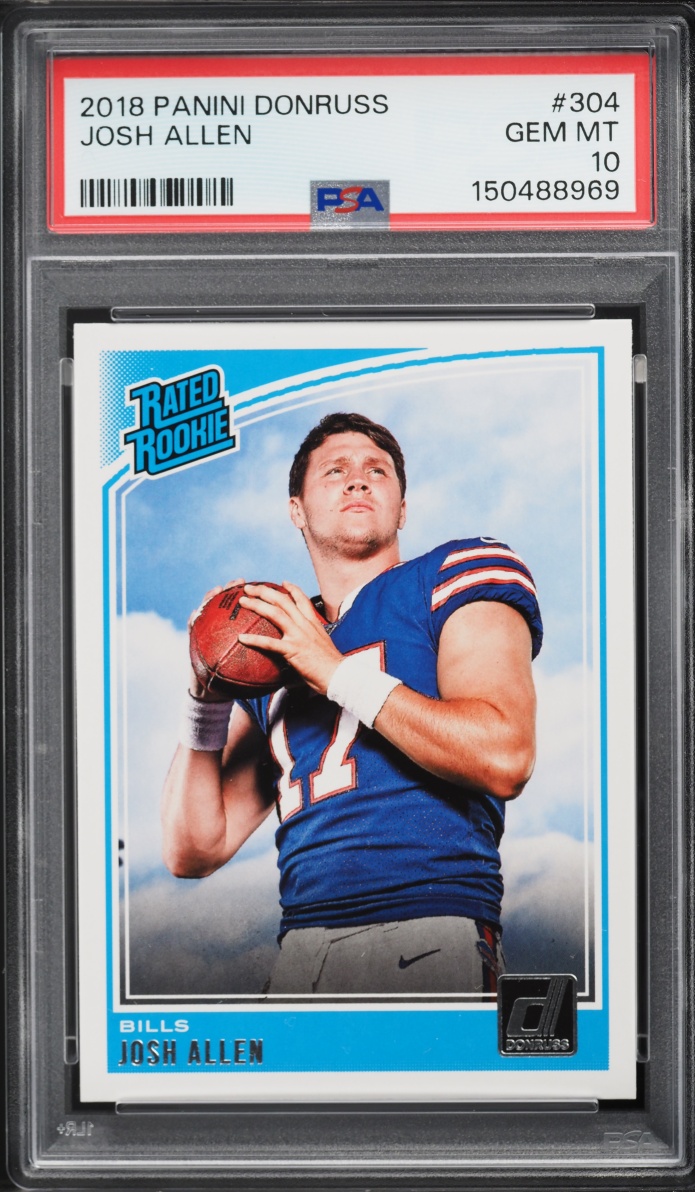 2018 Donruss Football Josh Allen ROOKIE #304 PSA 10 GEM MINT