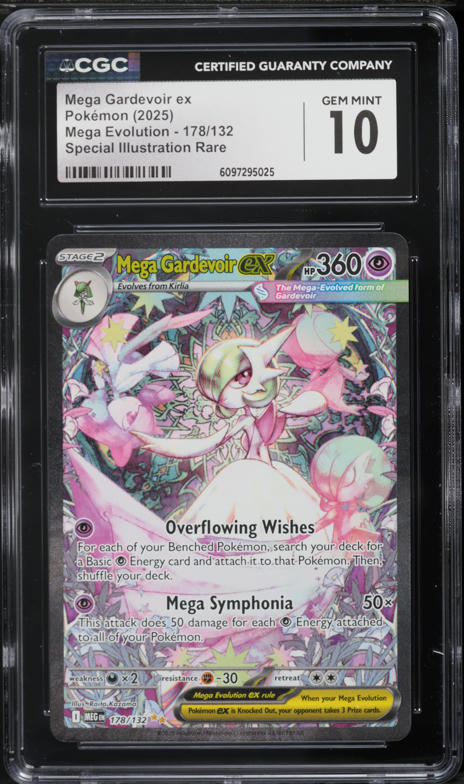 2025 Pokemon Mega Evolution SIR Mega Gardevoir EX #178 CGC 9.5