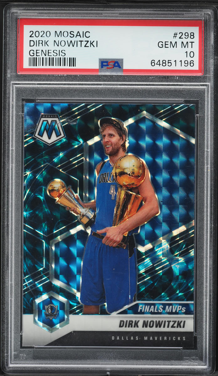 2020 Panini Mosaic Genesis Dirk Nowitzki #298 PSA 10 GEM MINT