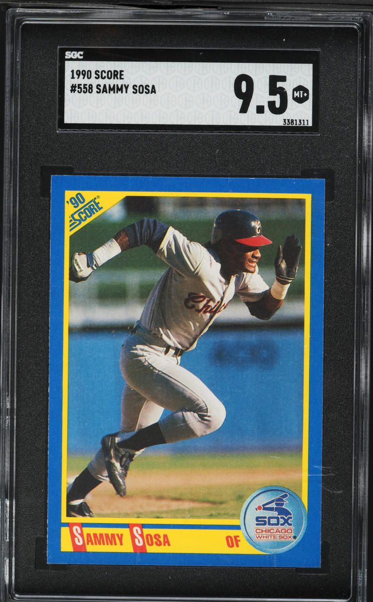 1990 Score Sammy Sosa ROOKIE #558 SGC 9.5 MINT+