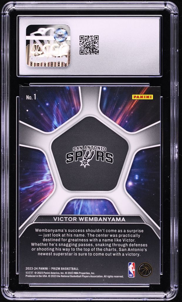 2023 Panini Prizm Deep Space Victor Wembanyama ROOKIE  #1 CGC 8.5 NM-MT+