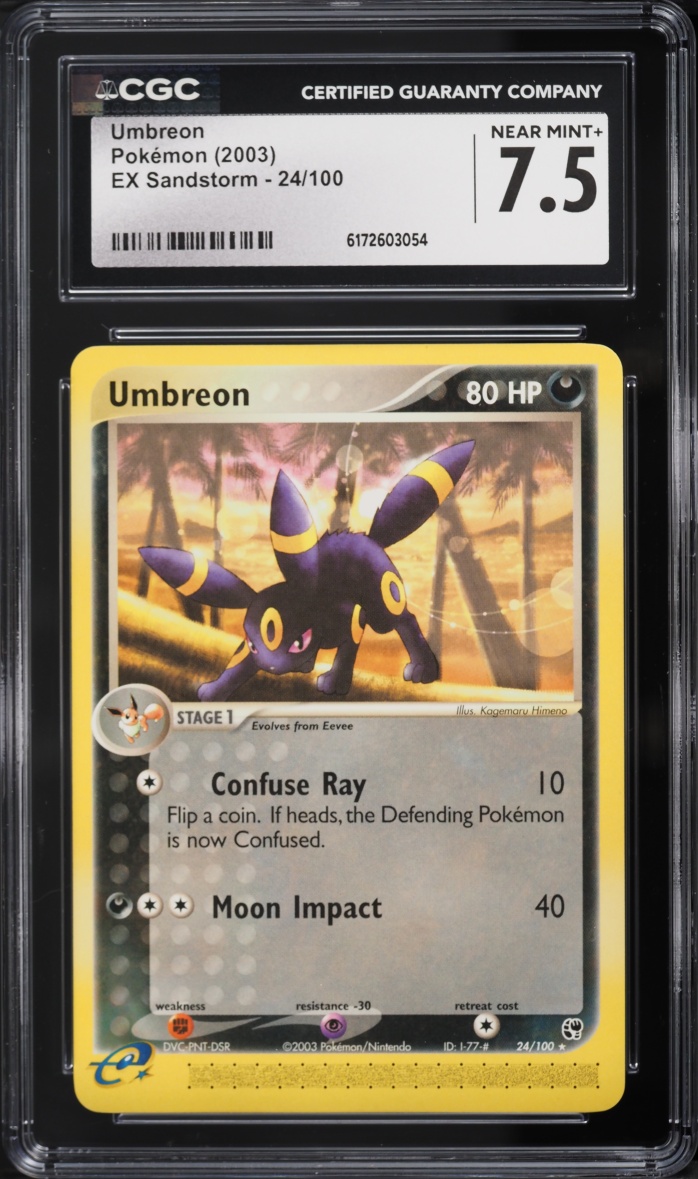2003 Pokemon EX Sandstorm Umbreon #24 CGC 7.5 NRMT+