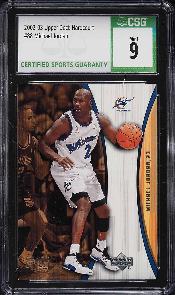 2002 Upper Deck Hardcourt Michael Jordan #88 CSG 9 MINT