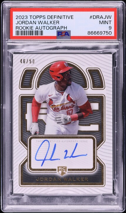 その他 JORDAN WALKER 2021 BOWMAN AUTO PSA9 RC 2021 Bowman Chrome Prospect Card of Jordan Walker