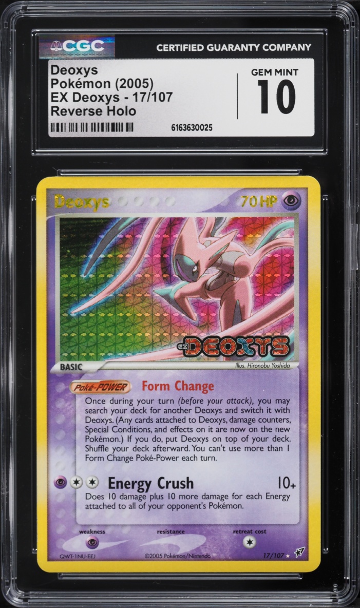 2005 Pokemon EX Reverse Holo Deoxys #17 CGC 10 GEM MINT