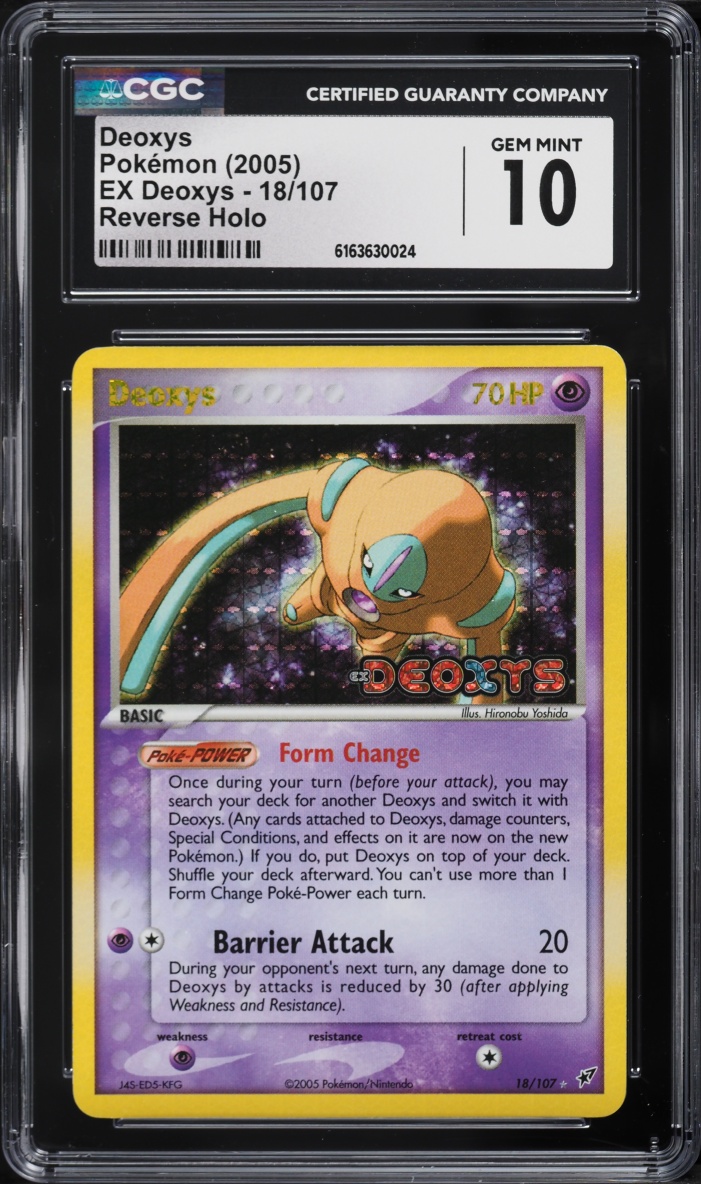2005 Pokemon EX Deoxys Reverse Holo Deoxys #18 CGC 10 GEM MINT