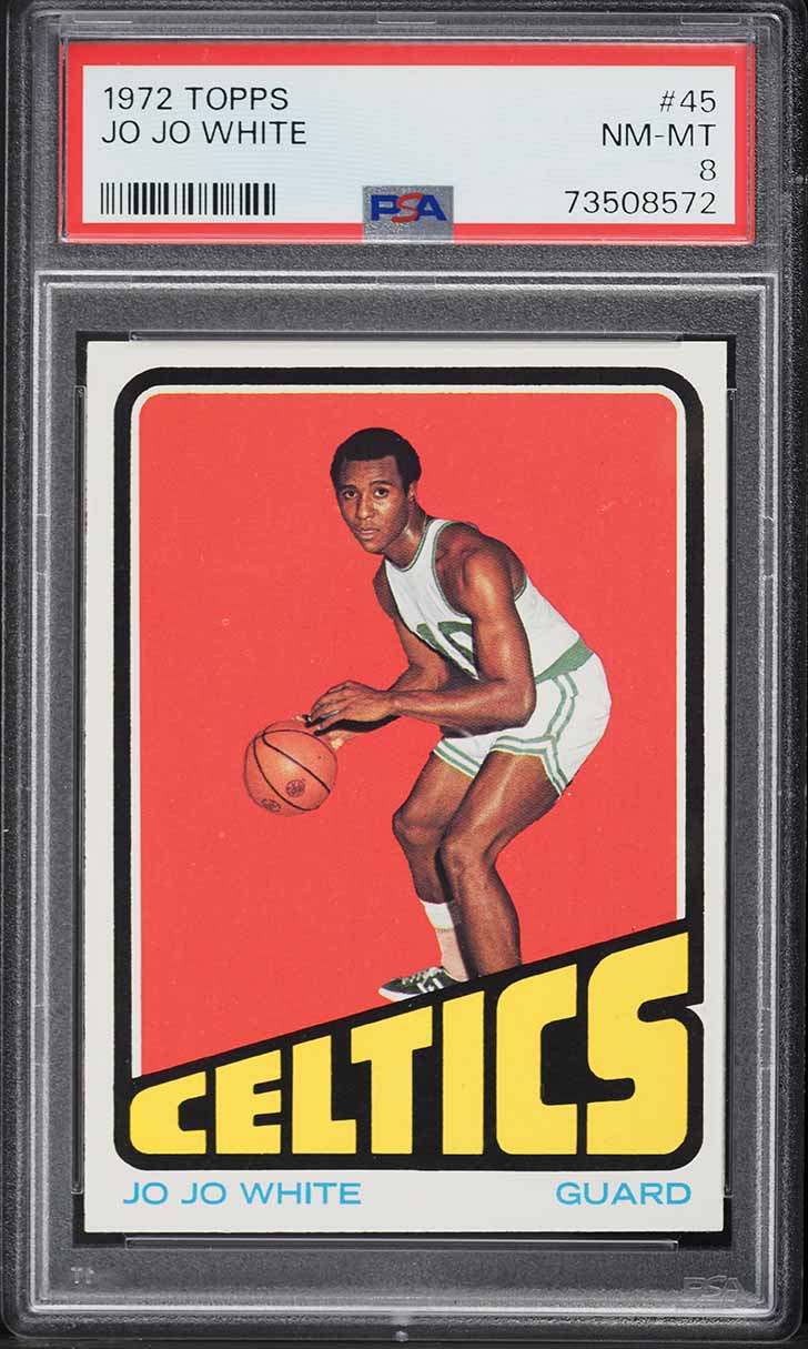 1972 Topps Basketball Jo Jo White #45 PSA 8 NM-MT