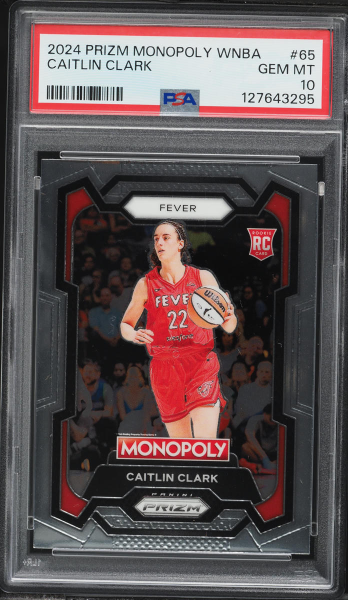 2024 Panini Prizm WNBA Monopoly Caitlin Clark ROOKIE #65 PSA 10 GEM MINT