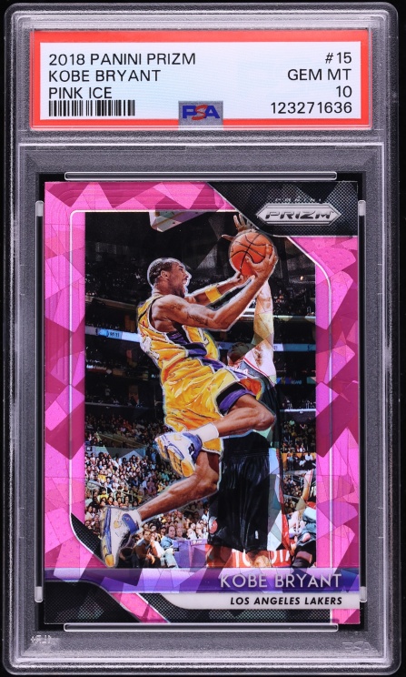 2018 Panini Prizm Pink Ice Kobe Bryant #15 PSA 10 GEM MINT