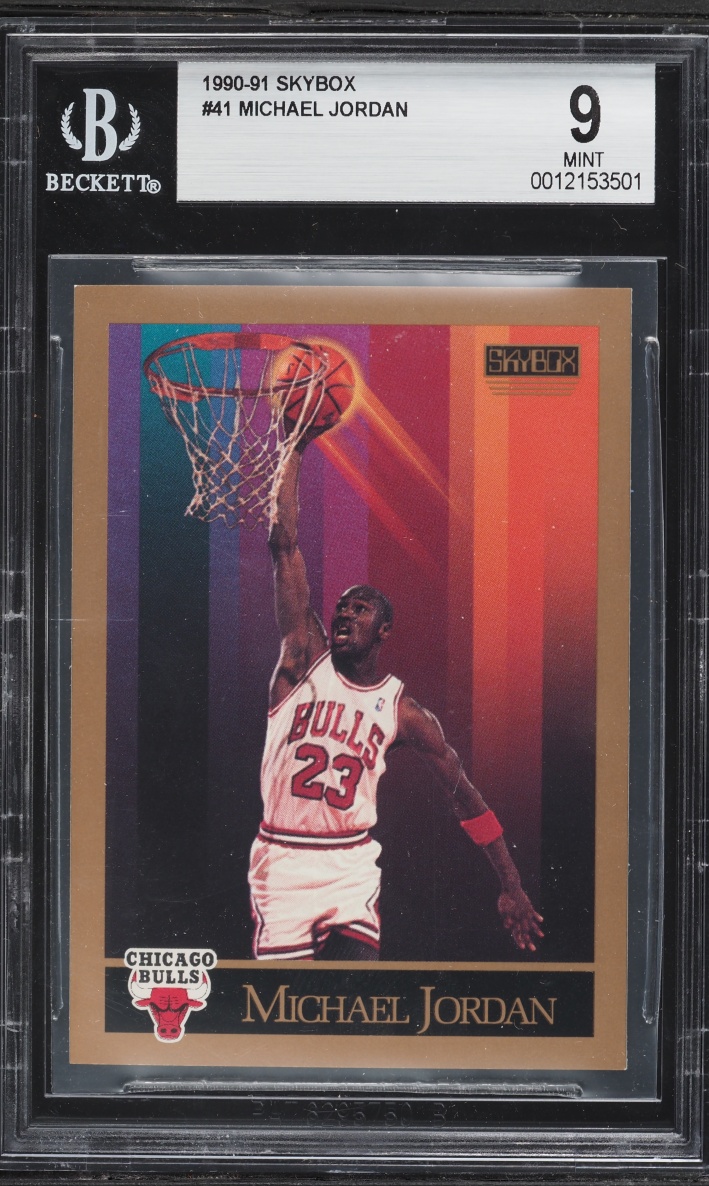1990 Skybox Basketball Michael Jordan #41 BGS 9 MINT