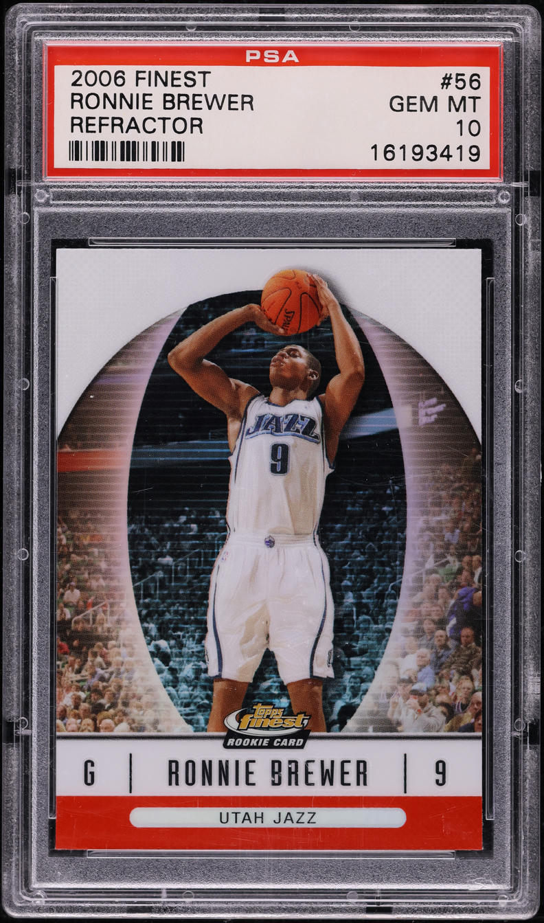 2006 Finest Refractor Ronnie Brewer #56 PSA 10 GEM MINT