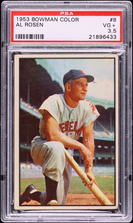 1953 Bowman Color Al Rosen #8 PSA 3.5 VG+