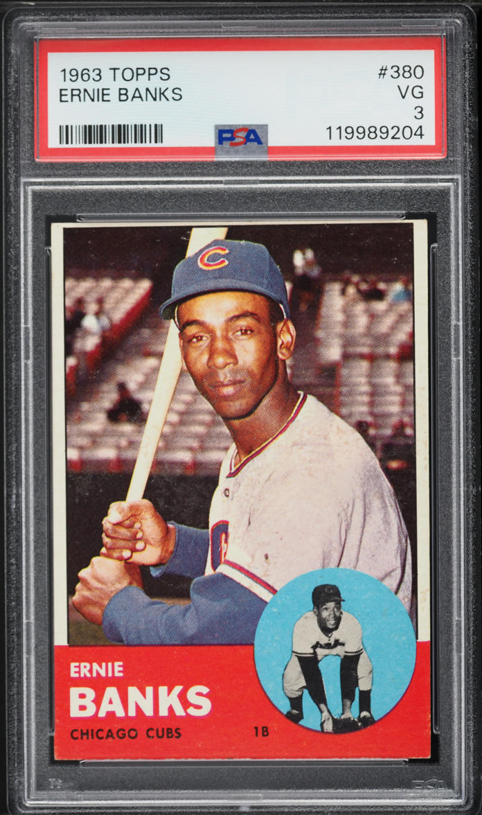 1963 Topps Ernie Banks #380 PSA 3 VG