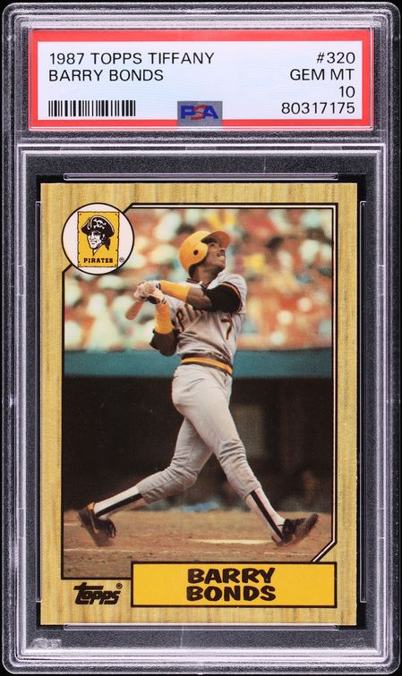 1987 Topps Tiffany Barry Bonds ROOKIE #320 PSA 10 GEM MINT - Photo 1