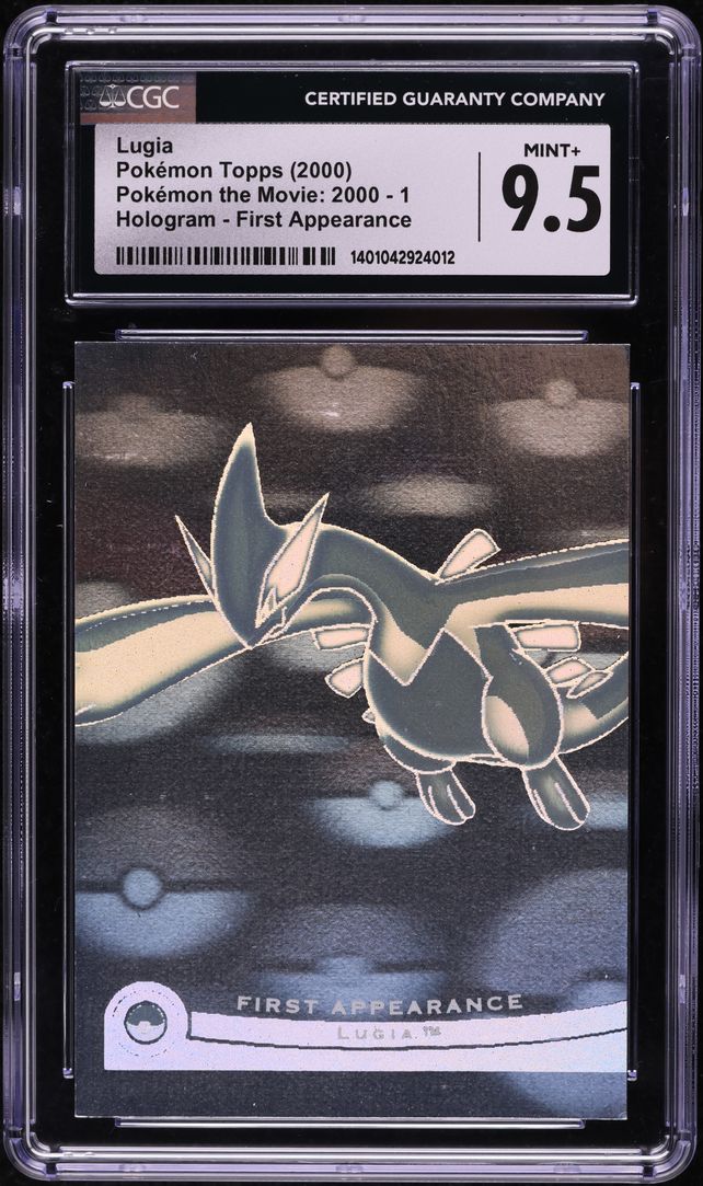2000 Topps Pokemon The Movie 2000 Hologram First Appearance Lugia #1 CGC  9.5 on Fanatics Collect