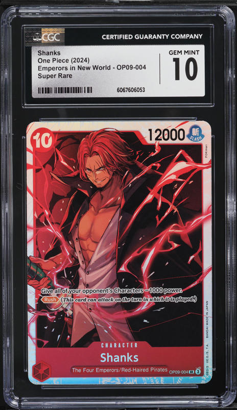 2025 One Piece Promo PSA Magazine Shanks #OP09-001 CGC 10