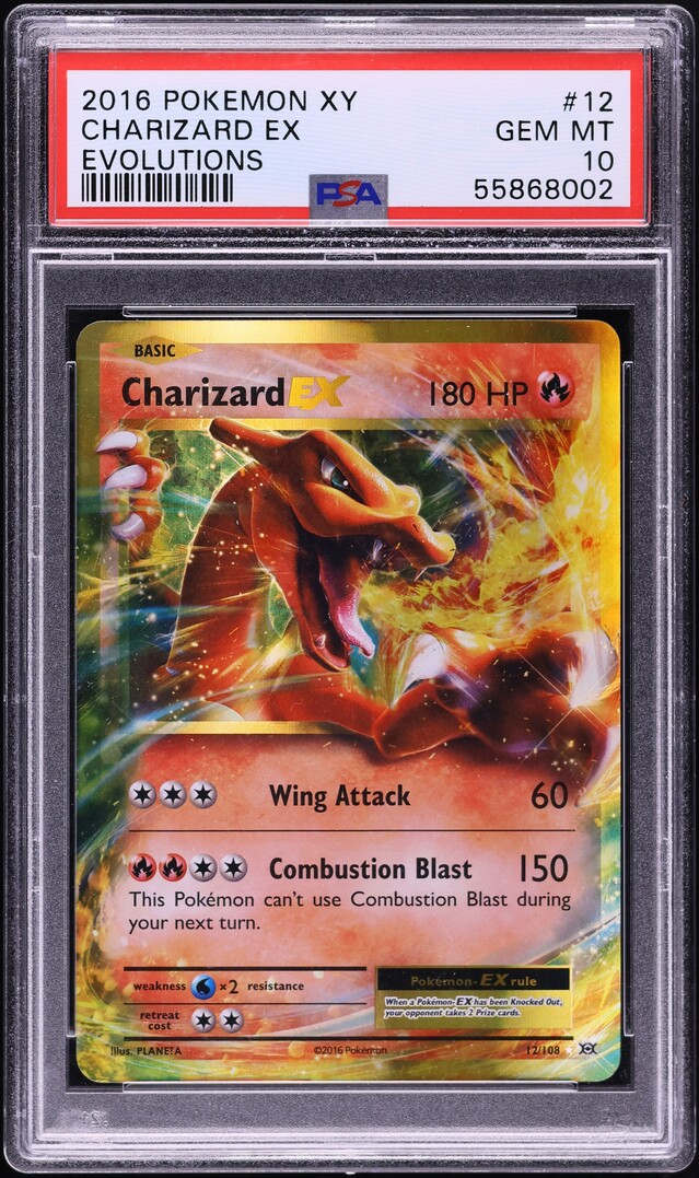 2016 Pokemon XY Evolutions Charizard EX #12 PSA 10 GEM MINT