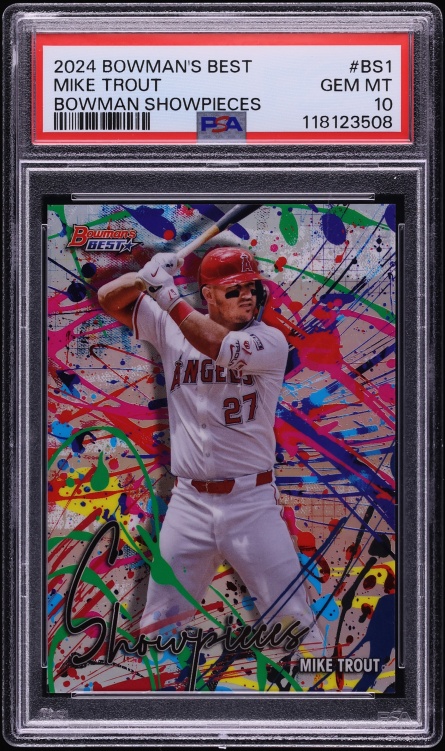 2024 Bowman's Best Showpieces Mike Trout #BS-1 PSA 10 GEM MINT