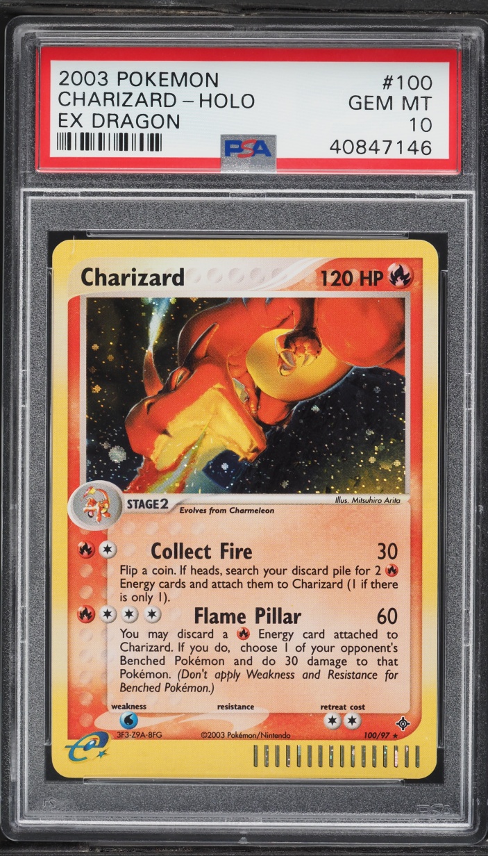 2003 Pokemon EX Dragon Holo Charizard #100 PSA 10 GEM MINT