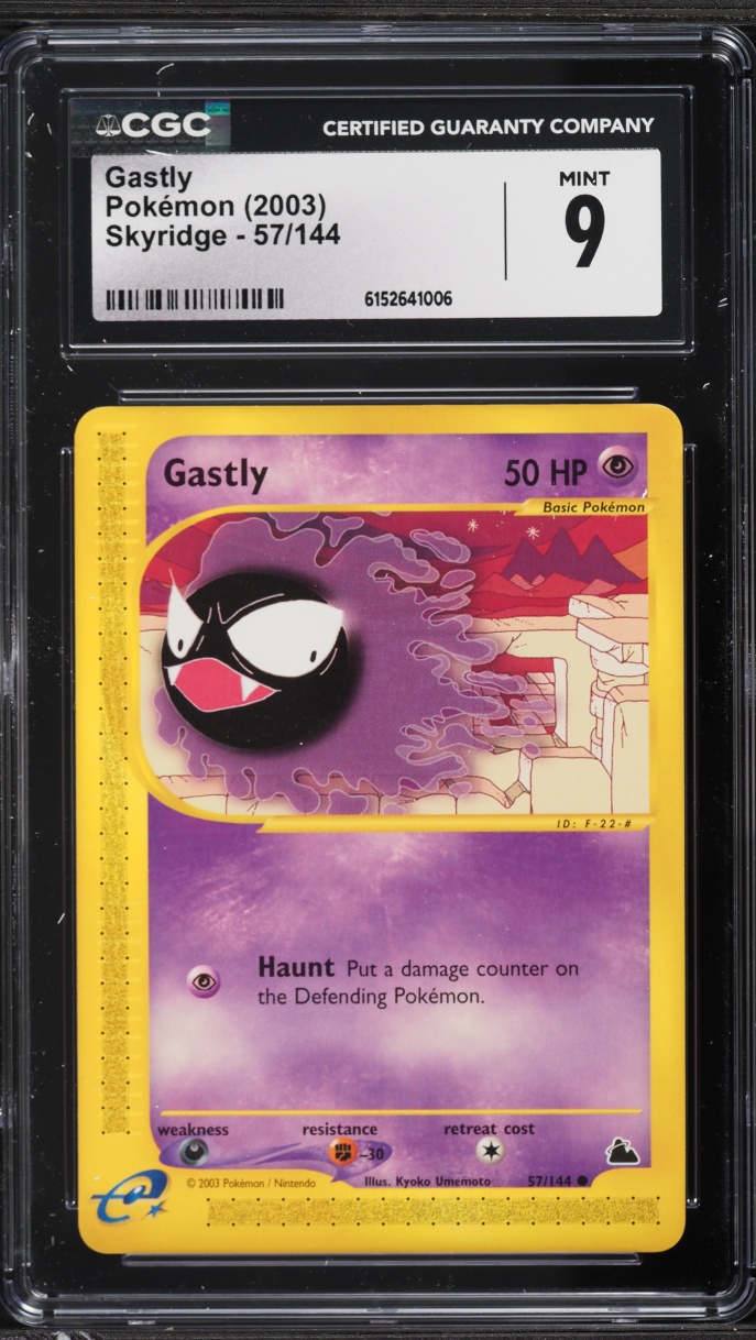 2003 Pokemon Skyridge Gastly #57 CGC 9 MINT