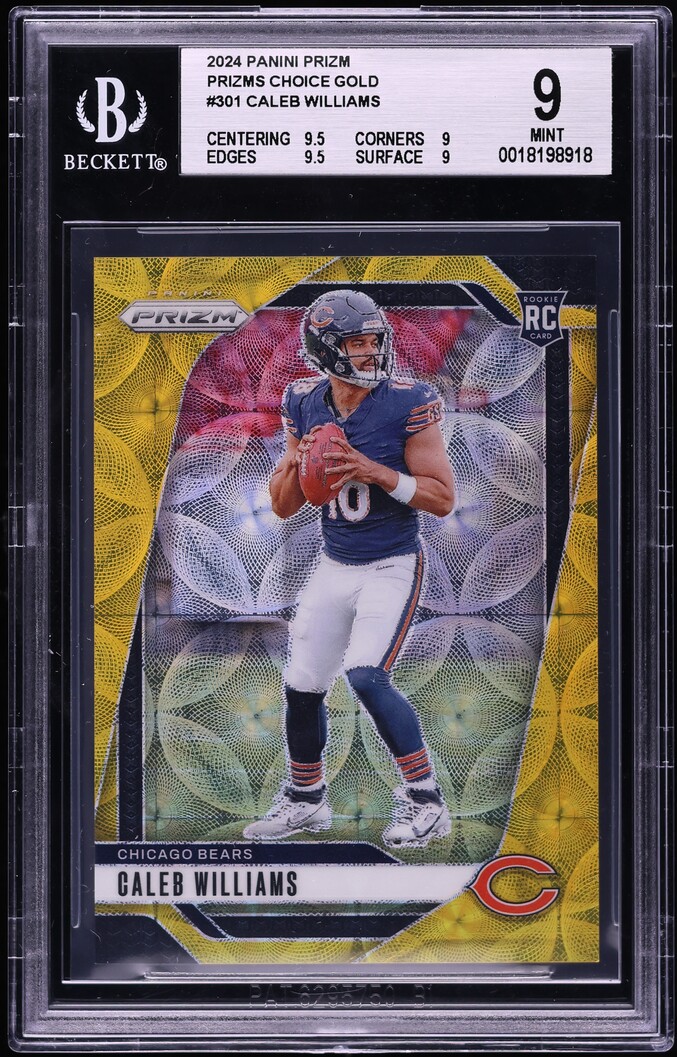 2024 Panini Prizm Prizms Choice Gold Caleb Williams ROOKIE AUTO /10 ...