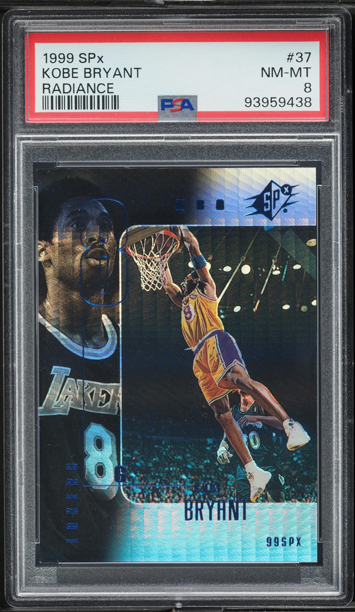1999 SPx Radiance Kobe Bryant 1/100 #37 PSA 8 NM-MT