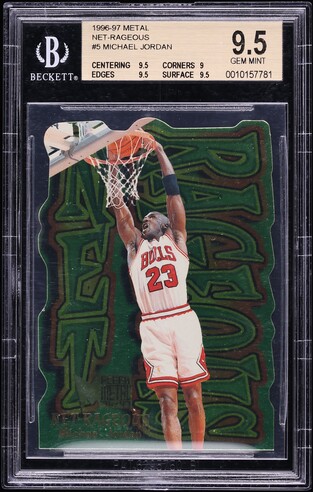 1996 Metal Shredders Michael Jordan #241 PSA 9 MINT on Fanatics