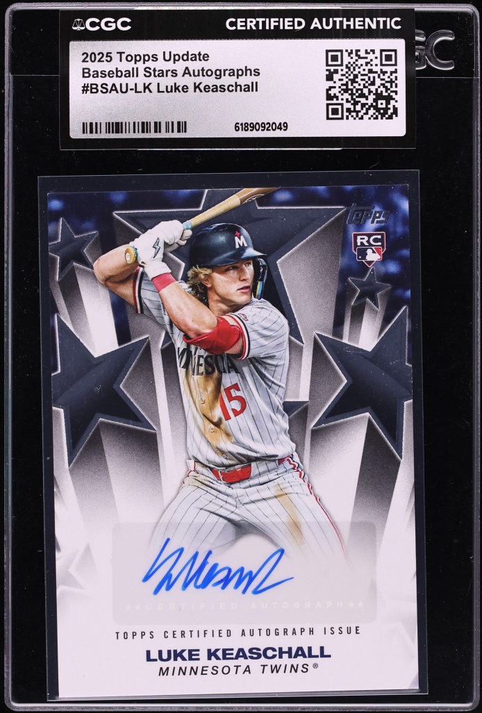 2025 Topps Update Stars Luke Keaschall ROOKIE AUTO #BSAU-LK CGC AUTH