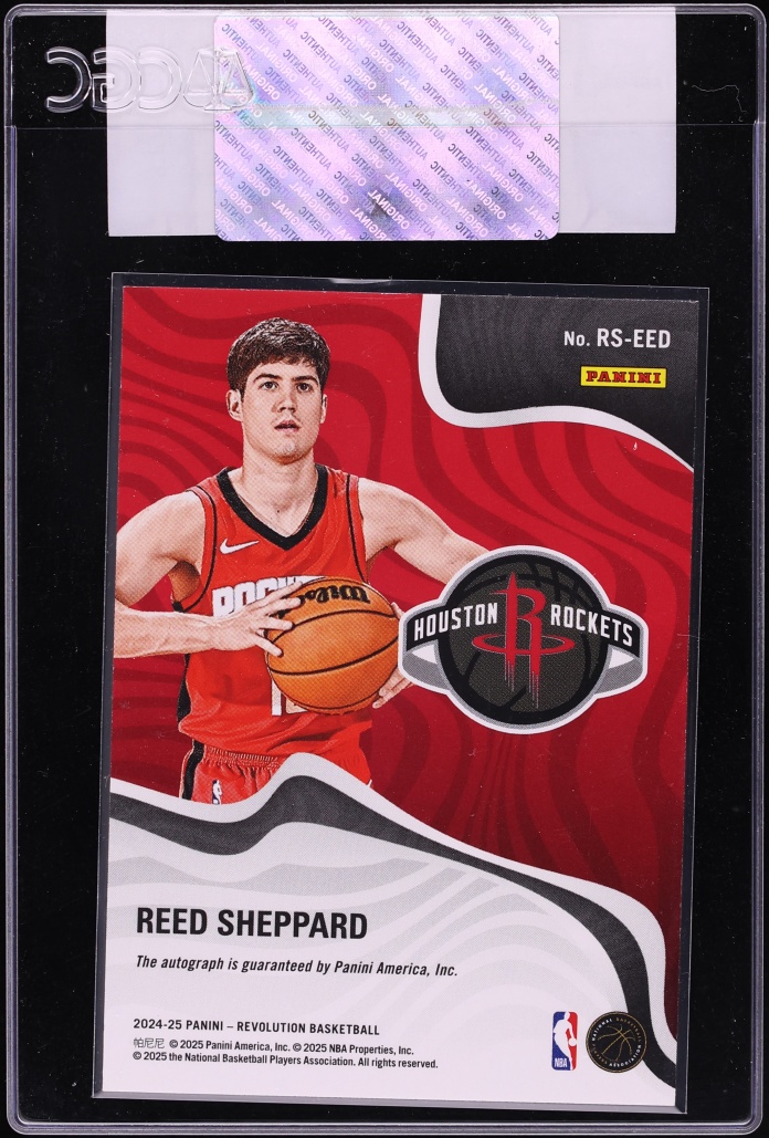 2024 Panini Revolution Signatures Reed Sheppard ROOKIE AUTO #RS-EED CGC AUTH - Photo 2