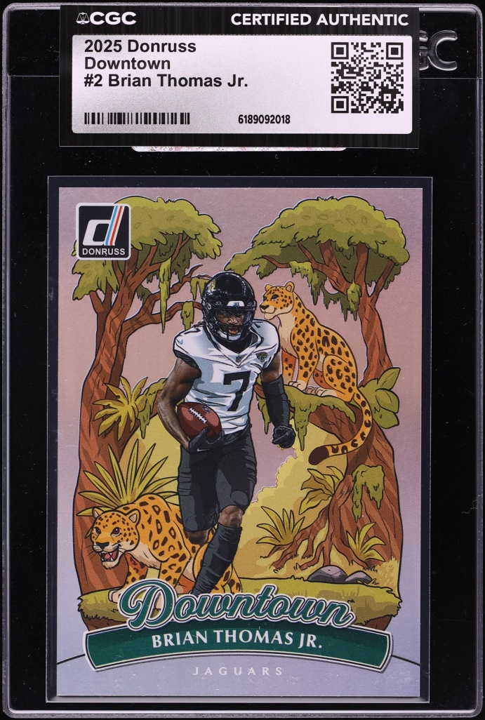 2025 Donruss Downtown Brian Thomas Jr. #2 CGC AUTH