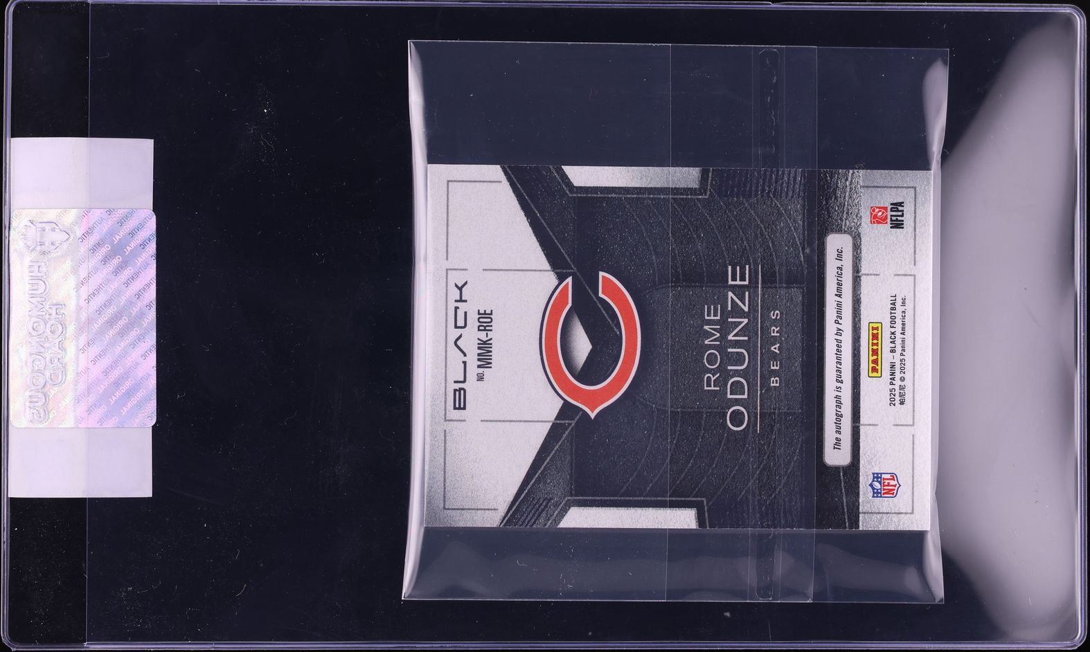 2025 Panini Black Metallic Marks Emerald Rome Odunze AUTO /25 #MMK-ROE CGC AUTH - Photo 2