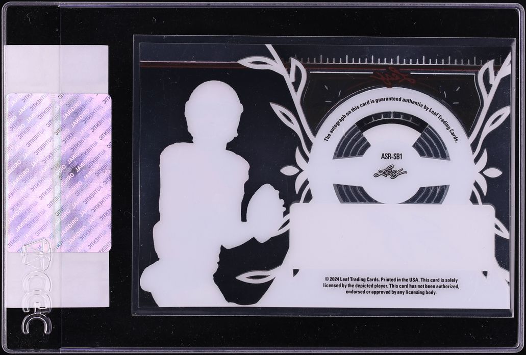 2024 Leaf Sports Heroes Season Remember Silver Holo Acetate Stetson Bennett AUTO 2/2 CGC AUTH - Photo 2
