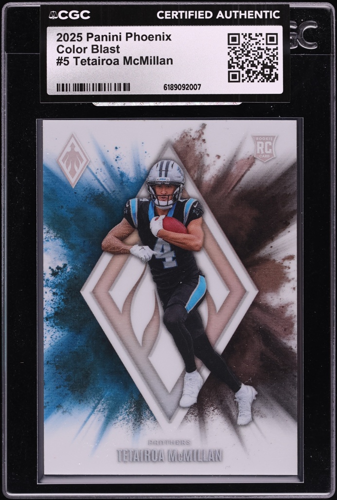 2025 Panini Phoenix Color Blast Tetairoa McMillan ROOKIE #5 CGC AUTH