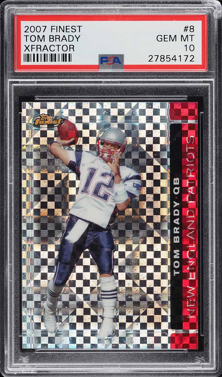 2007 Finest Xfractor Tom Brady /25 #8 PSA 10 GEM MINT