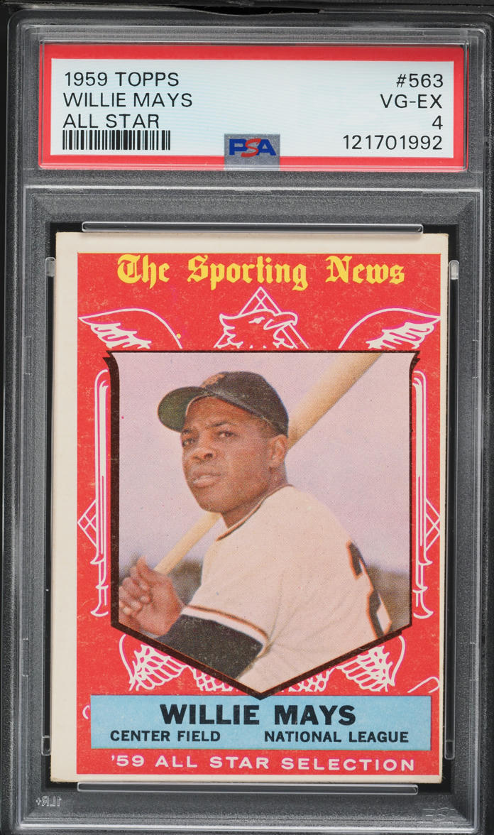 1959 Topps Willie Mays ALL-STAR #563 PSA 4 VGEX