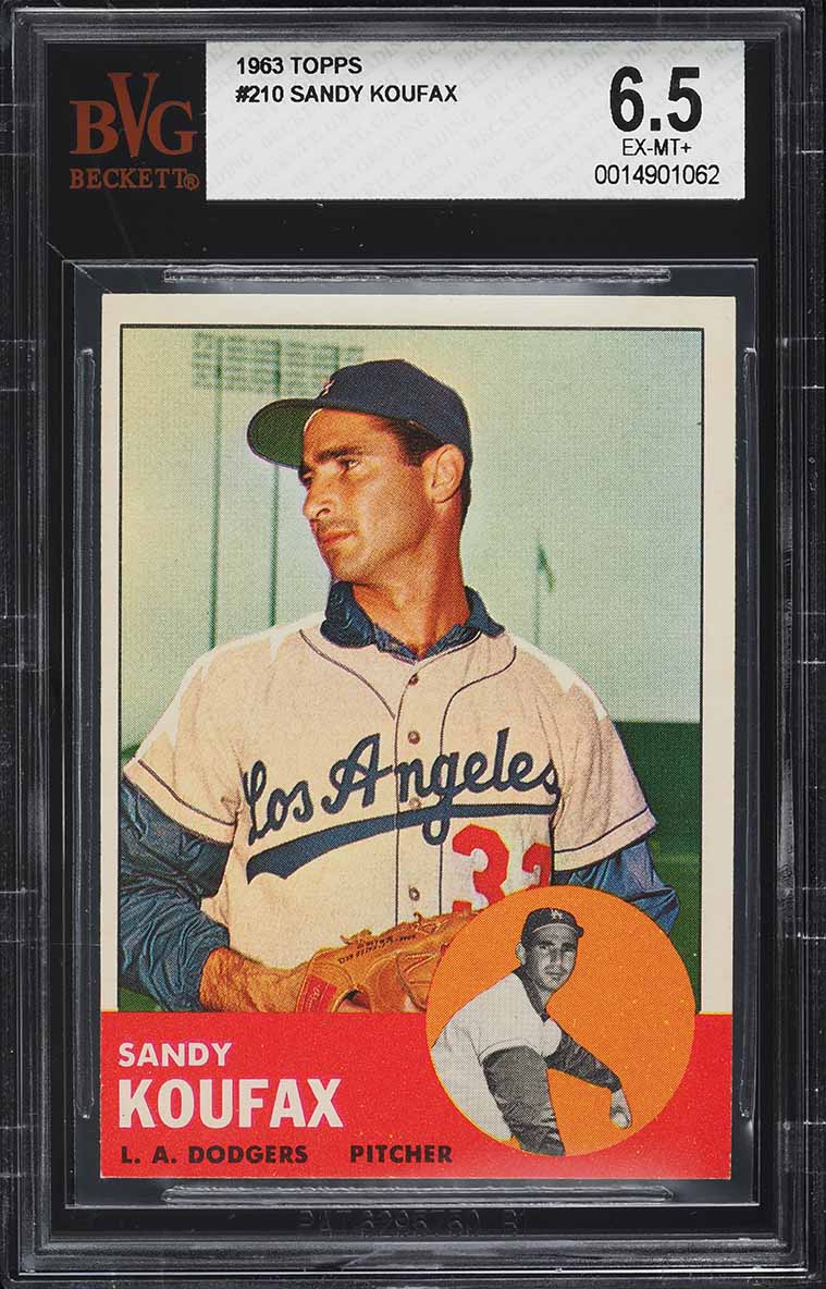 1963 Topps Sandy Koufax #210 BVG 6.5 EXMT+
