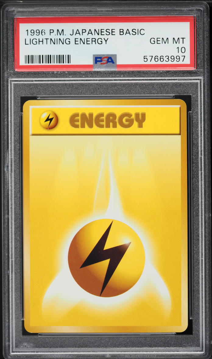 1996 Pokemon Japanese Base Set Lightning Energy PSA 10 GEM MINT