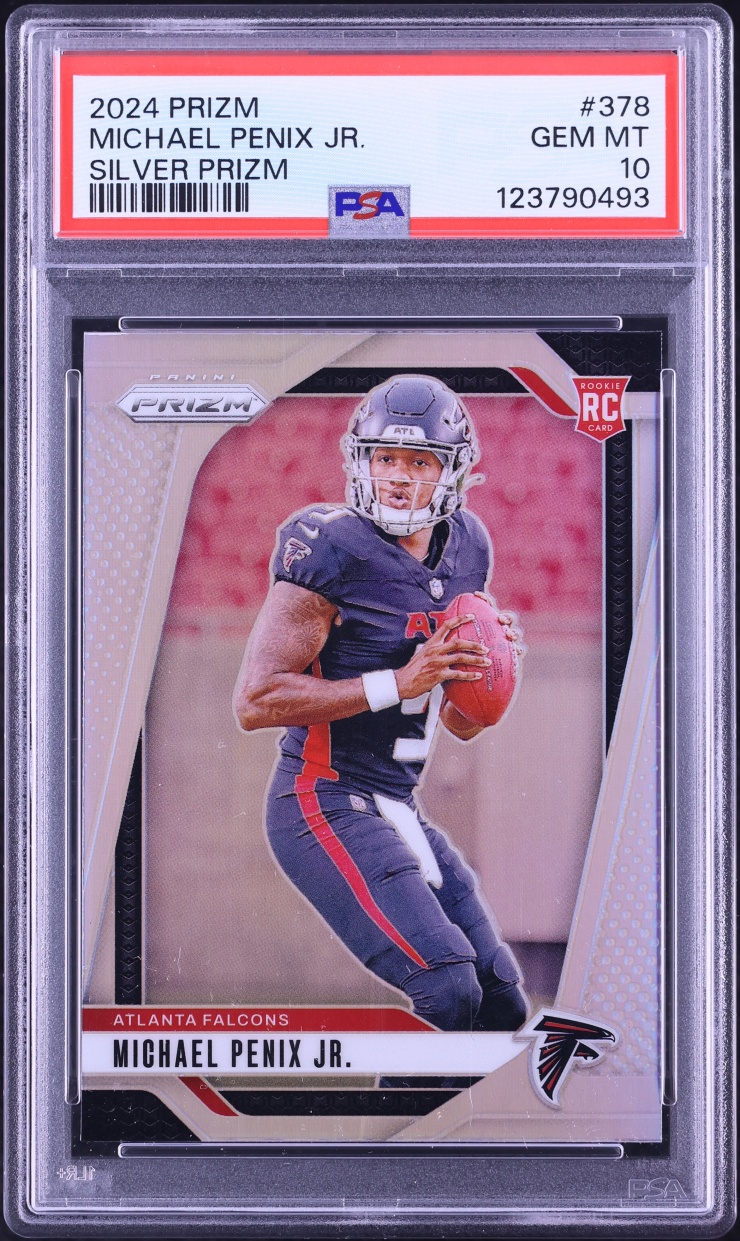 2024 Panini Prizm Silver Michael Penix Jr. ROOKIE #378 PSA 10 GEM MINT