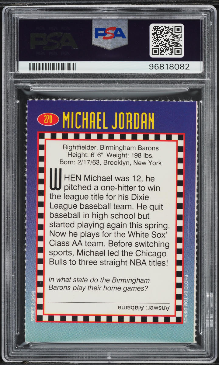 1994 Sports Illustrated For Kids Series 2 Michael Jordan #270 PSA 5 EX