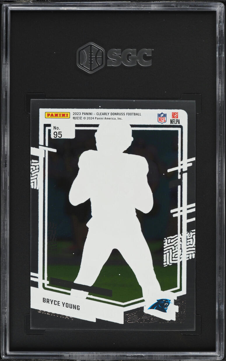 2023 Panini Clearly Donruss Bryce Young ROOKIE #95 SGC 9 MINT