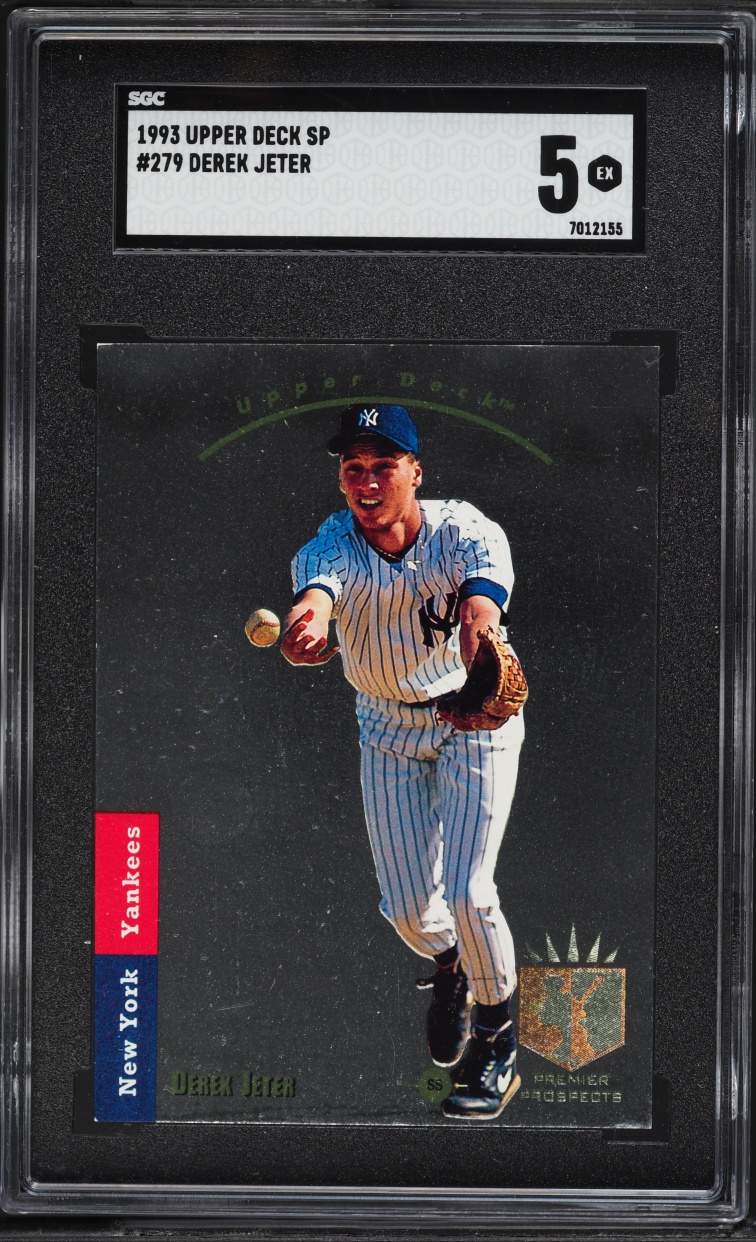 1993 SP Foil Derek Jeter ROOKIE #279 SGC 5 EX