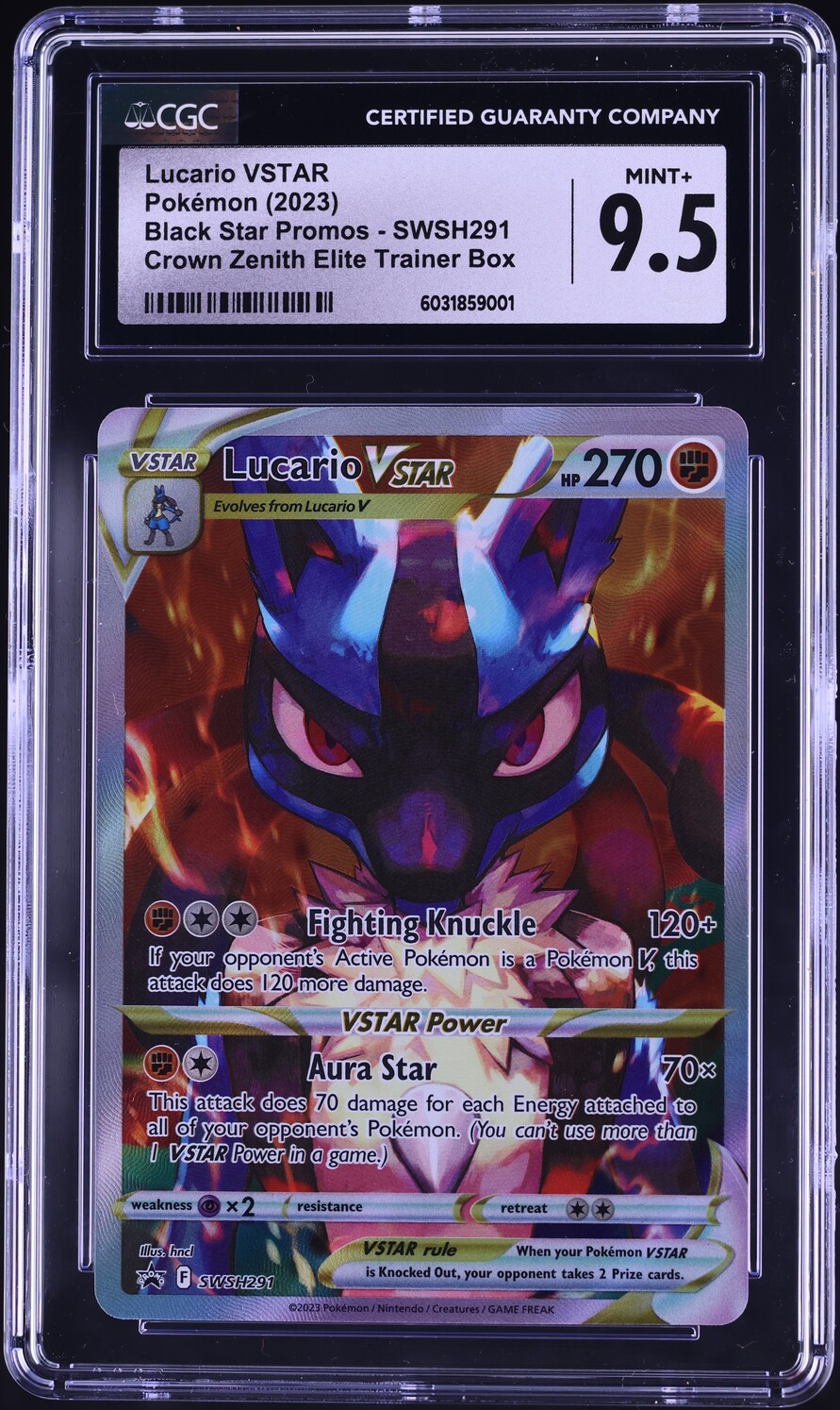 Mavin | Pokémon TCG Lucario VSTAR SWSH Black Star Promos SWSH291 Holo Promo