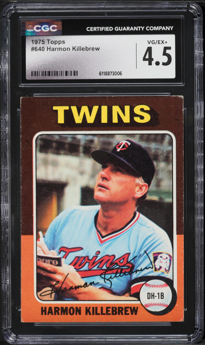 1975 Topps Harmon Killebrew #640 CGC 4.5 VGEX+